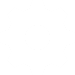 white gear icon